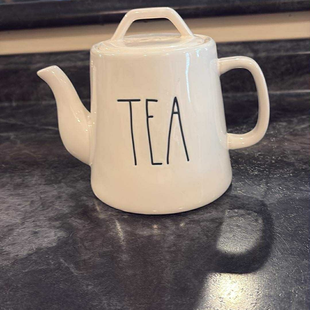 Rae Dunn Cream Ceramic Tea Pot